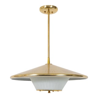 Brass Space Age Pendant For Sale