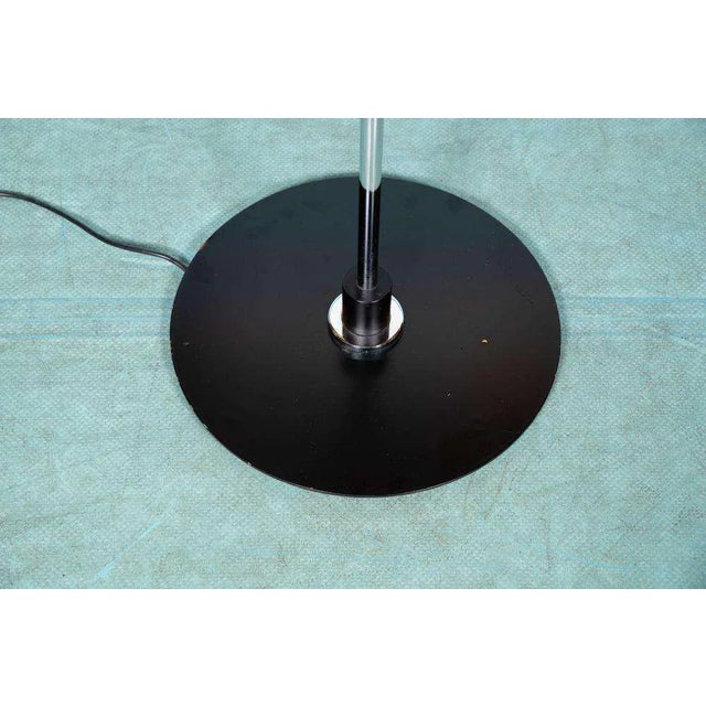 Glass Minimalist Bauhaus Style Floor Lamp in Glass and Chrome For Sale - Image 7 of 11