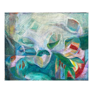 "Celebrating Spring " Original Abstract Colorful Mixed Media Painting by Sonia Gold