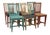 Painted Pine Harlequin Dining Chairs, 1860, Set of 6 For Sale - Image 15 of 15