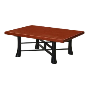 Japanese Negoro Lacquer Coffee or Low Table