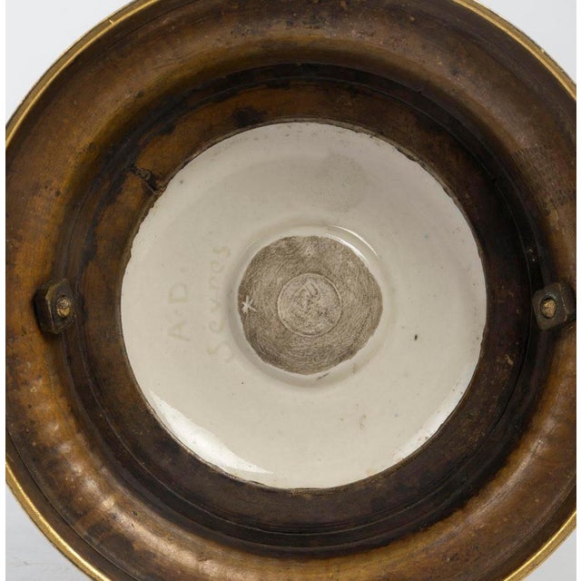 Large Enameled Porcelain Vase by Albert Damousset, Early 20th Century For Sale - Image 13 of 14