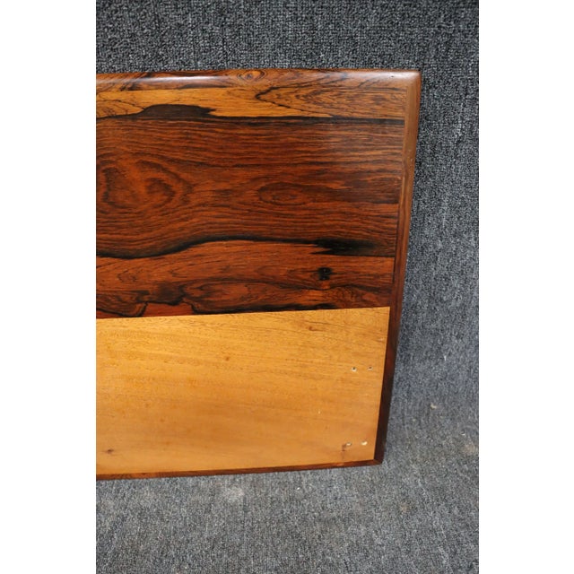 Mid Century Rosewood Double Headboard For Sale In Philadelphia - Image 6 of 7