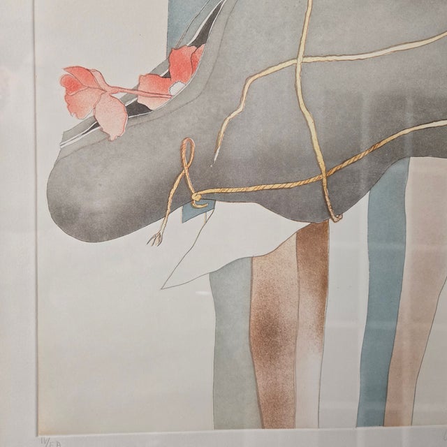 Vintage Charlotte Reine "Le Voyageur" Artist Proof Number Iv/XXV Limited Edition Signed and Numbered For Sale - Image 10 of 15