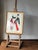 1960s 1960s Rare Old Framed Drawing With Gouache Probably Representing a Theater Costume Project For Sale - Image 5 of 11