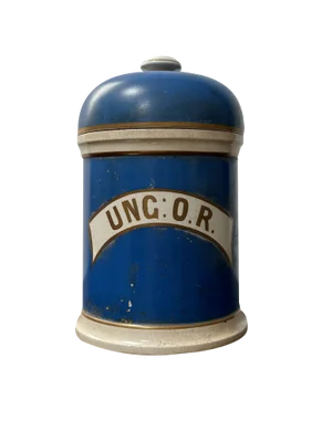 Vintage Victorian Hand Painted Apothecary Jar