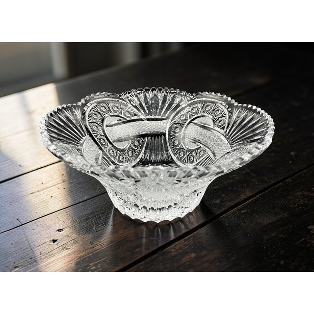 Bohemia Crystal Centerpiece, 1980s For Sale - Image 12 of 14