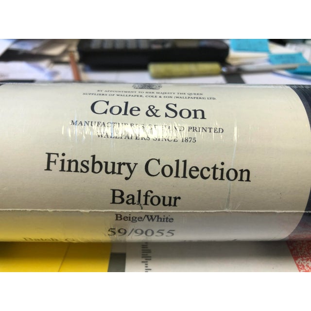 2 Euro Rolls of Cole and Son Finsbury Collection Balfour Damask Wallpaper For Sale - Image 4 of 4