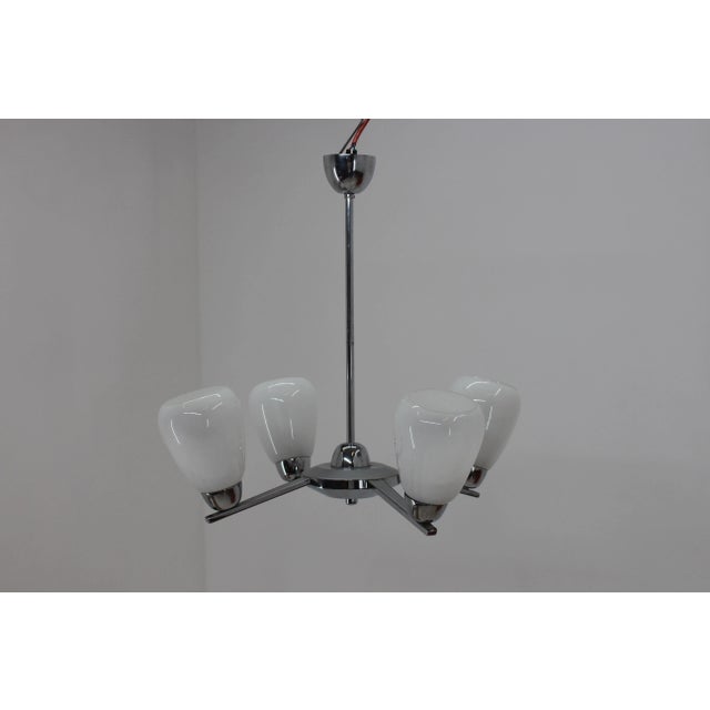 Mid-Century Chandelier, 1950s For Sale - Image 4 of 9
