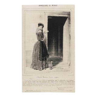 Paul Gavarni, Impressions of Ménage, 19th Century, Lithograph For Sale