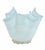 Beautiful vintage Italian Murano art glass fazzoletto vase in a soft celadon aqua blue. This hand blown piece features the...