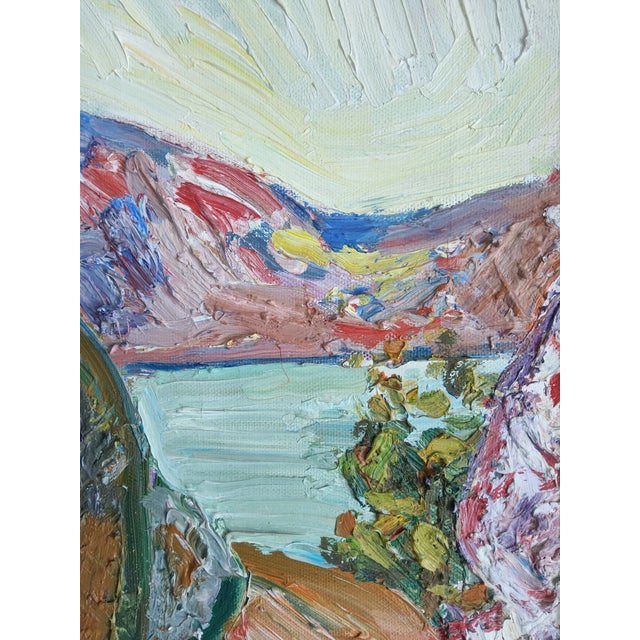 Mid Century Expressionist Landscape Painting by Swedish Artist Knut Irwe For Sale In Orlando - Image 6 of 18