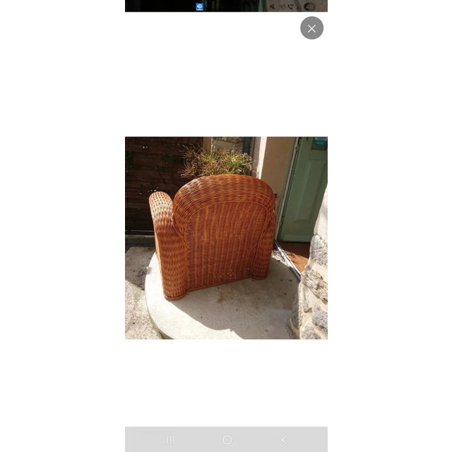 Vintage Wicker Chair, 1970s For Sale - Image 6 of 8