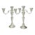 Vintage Sterling Silver Gorham Candelabras 808/1 Puritan Scroll Arms - a Pair For Sale