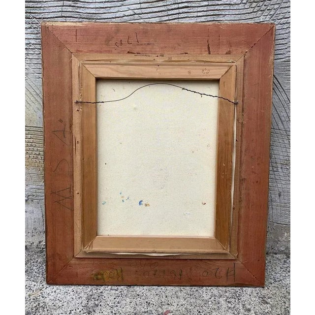 Original Vintage Listed Antonio DeVity Paris Street Scene Painting Original Vintage Frame 1950’s For Sale - Image 4 of 5