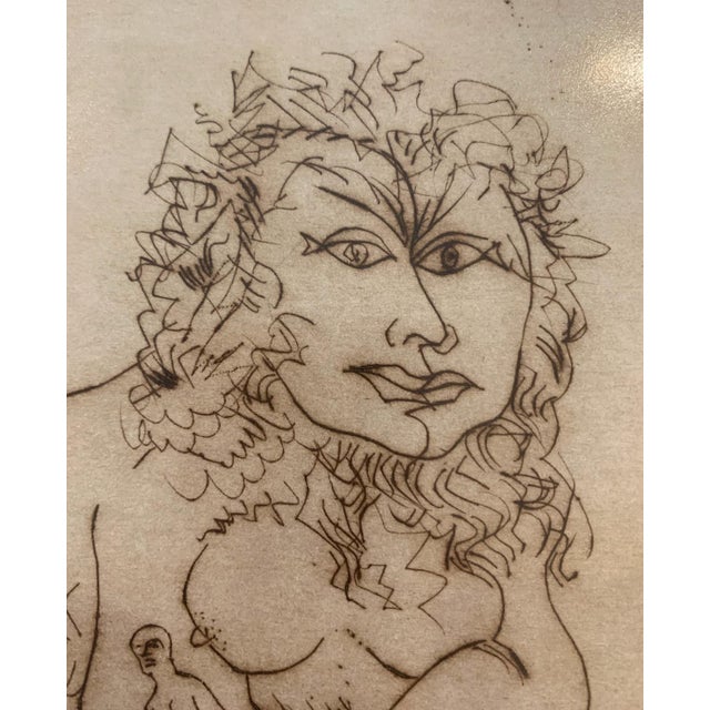 Leszek Rózga, Hybrid or Sphinx, 1991, Etching on Paper For Sale - Image 4 of 5