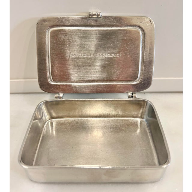 Traditional Match Pewter Box For Sale - Image 3 of 4