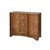 Contemporary Matthew Izzo Home Plymouth Dark Burlwood Three Drawer Chest With Acrylic and Brass Drawer Pulls For Sale - Image 3 of 8
