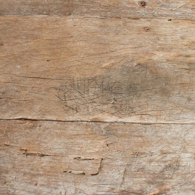 1920s Vintage Rustic Square Coffee Table, 1920s For Sale - Image 5 of 10