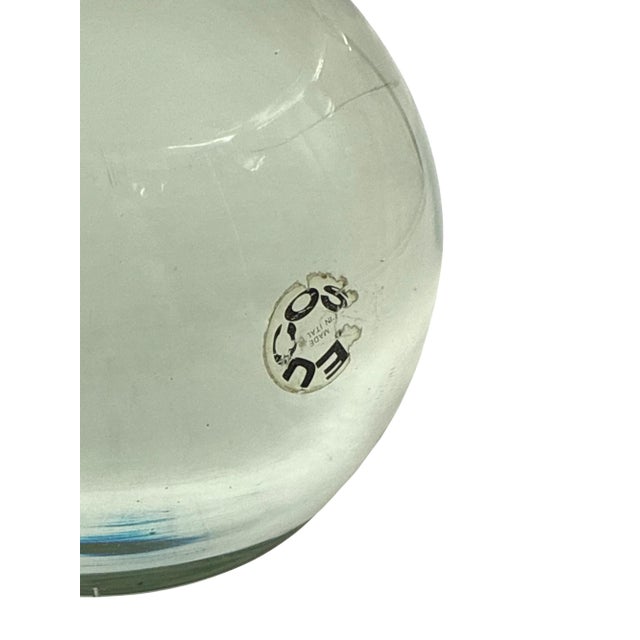 Black 1970s Leucos Murano Glass Table Lamp Mod. Budur, Roberto Pamio For Sale - Image 8 of 14