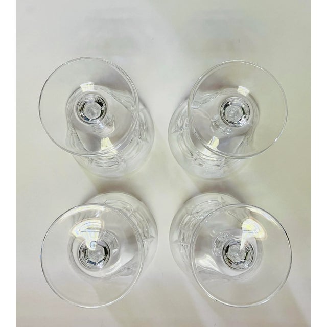 Late 20th Century Cristal D’Arques “Chateaudun”Champagne Glasses- Set of 4 For Sale In Jacksonville, FL - Image 6 of 10