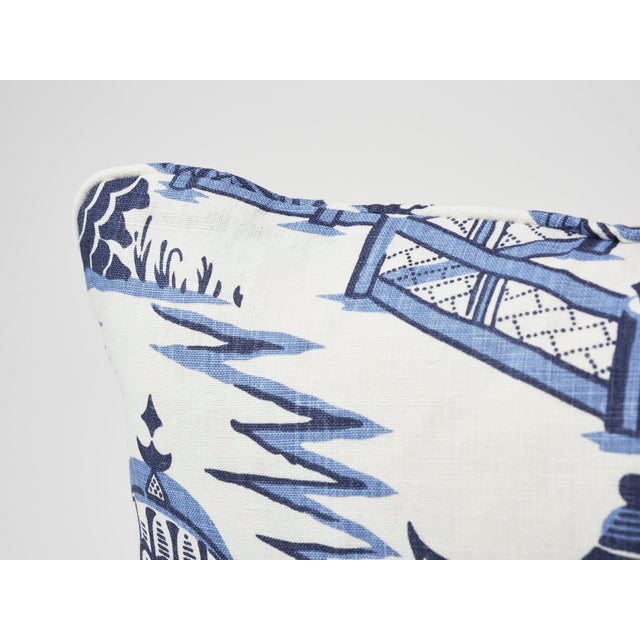 Based on an archival print, Nanjing is a modern take on Classic chinoiserie motifs, with stylized trees, pagodas and...