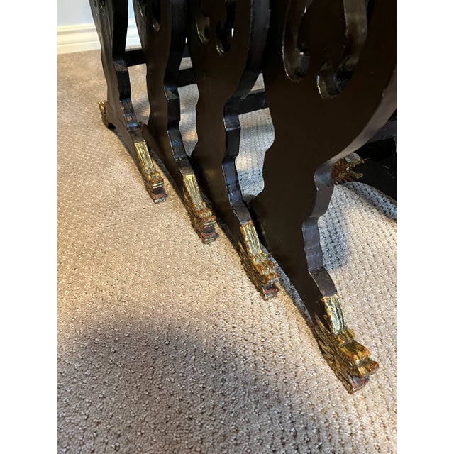 Late 19th Century Late 19th Century Nest of Four Chinese Export Lacquer Tables For Sale - Image 5 of 12