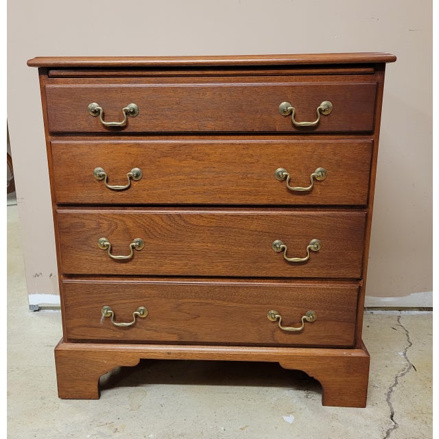 Custom Cherry Batchelor’s Chest With Slide, Colonial Revival Style For Sale In Raleigh - Image 6 of 14