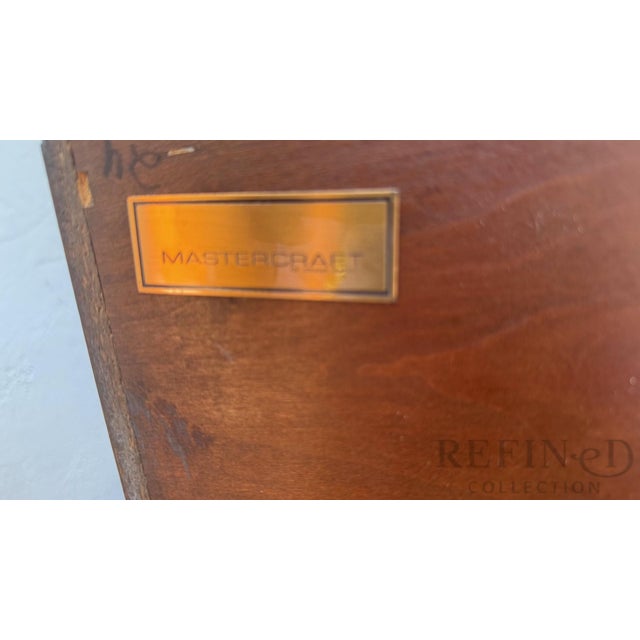 Pair of Mastercraft Grand Rapids Brass-Banded Walnut Nightstands, Circa 1970s–1980s For Sale - Image 17 of 17