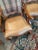 Century Furniture “Town & Country” Dining Chairs – Robert Allen Fabric & Bison Nutmeg Leather For Sale - Image 9 of 12