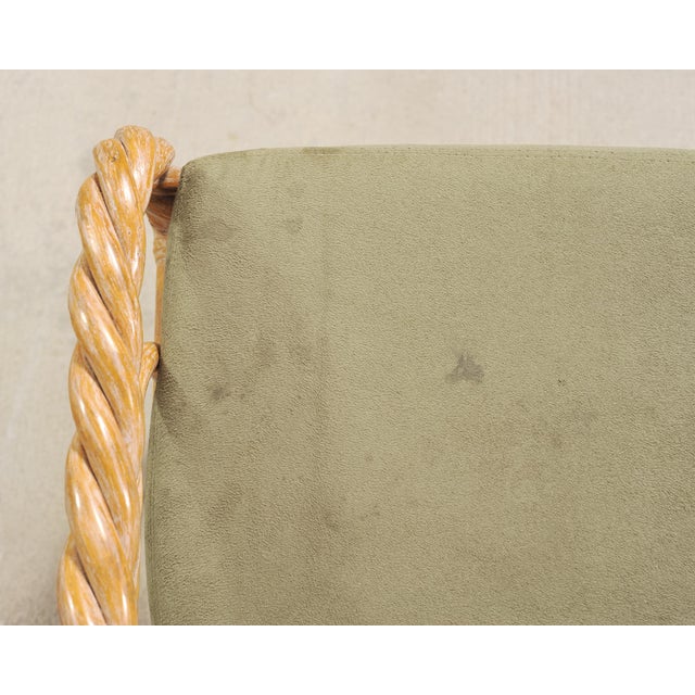 Set of Eight McGuire Organic Barley Twisted Rattan Dining Chairs For Sale - Image 18 of 18