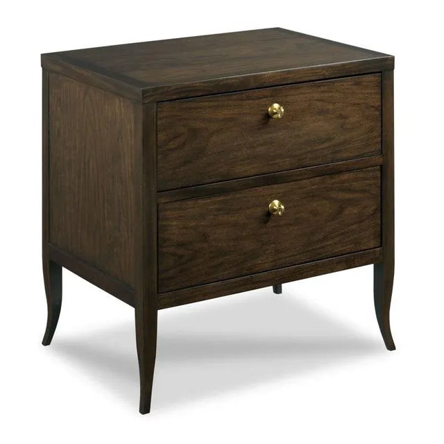 English Woodbridge Furniture Petite Sarah Bedside Chest in Mink For Sale - Image 3 of 3