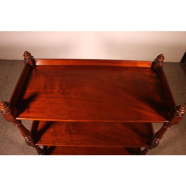 19th Century Mahogany Three Tier Buffet For Sale - Image 5 of 14