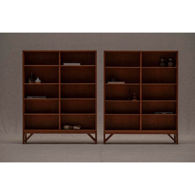 Børge Mogensen China Series Bookcases by Børge Mogensen for FDB, 1960s, Set of 2 For Sale - Image 4 of 16