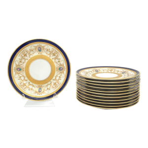 1920s Limoges Dinner Plates, France - Set of Twelve