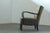 Vintage Danish Beechwood Lounge Chair with Curved Armrests, Denmark, 1930s For Sale - Image 4 of 18