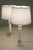 Off-white 1950s Neo Classic Hollywood Regency Modern Carrara Marble Corinthian Style Column Table Lamps - a Pair For Sale - Image 8 of 12