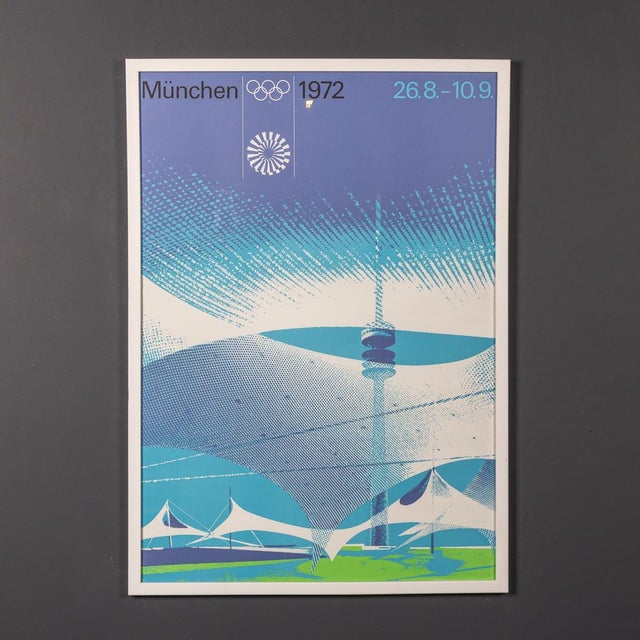 Vintage German Framed Olympic Posters, 1972, Set of 5 For Sale - Image 6 of 18