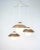 Ceiling lamp by Bent Karlby from the 1950/60s with three pendants in opal glass and brass. Designer: Bent Karlby Period:...