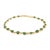 3.7 Carat Zambian Emerald Bracelet Crafted in 18k Yellow Gold Gift for Mom For Sale - Image 4 of 18
