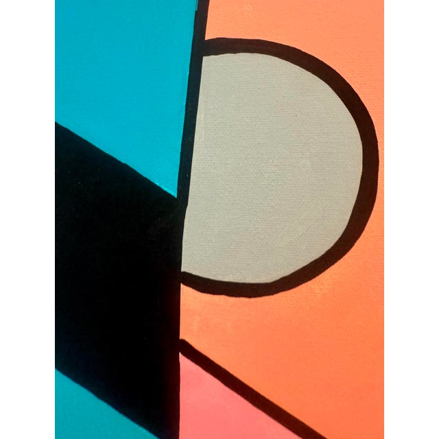 “The Kiss” Pop Art Acrylic on Canvas, in the Style of Romero Britto, 36” X 48 For Sale In West Palm - Image 6 of 9