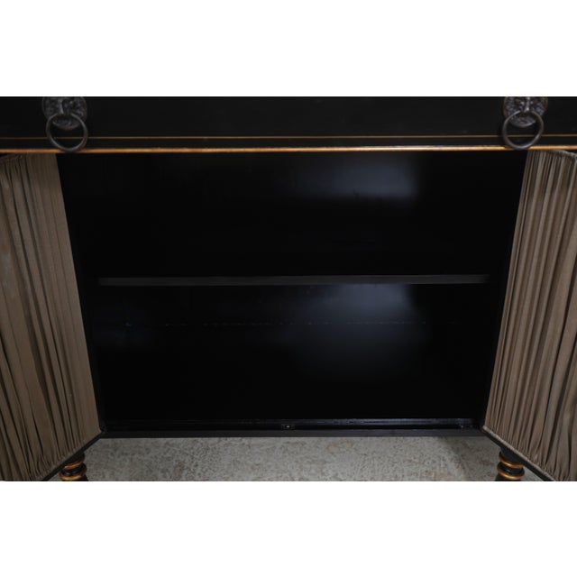 1990s Hickory White Co Regency Style Black & Gold Sideboard For Sale In Philadelphia - Image 6 of 18