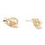 Modern Mikimoto Twin Pearl Stud Earrings, 18k Yellow Gold, Length .75 Inches, A Pair For Sale - Image 3 of 5