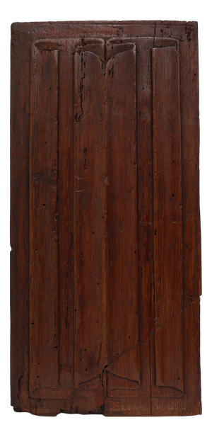 16th Century Oak Carved Gothic Panel, Belgium