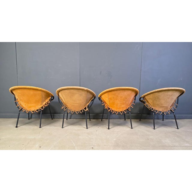 Vintage Balloon Chairs by Lush & Co, 1960s, Set of 4 For Sale - Image 11 of 18