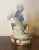 Neoclassical Antique Early 19th Century French Empire Porcelain Inkwell in Gold & White Featuring a Cherub For Sale - Image 3 of 13