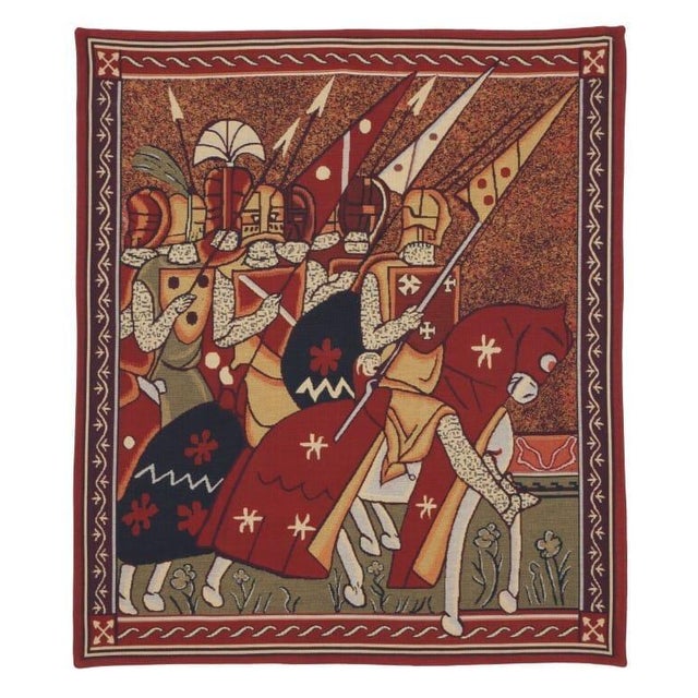 This beautiful tapestry is woven on a jacquard loom by skilled weavers, keeping alive the centuries old tradition of...