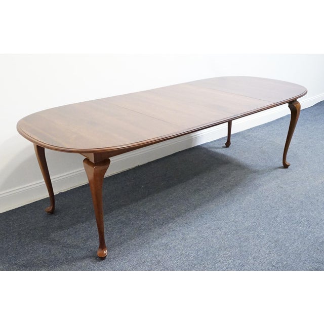 Ethan Allen Ethan Allen Georgian Court Collection Solid Cherry Traditional Style 96" Dining Table 11-6094 For Sale - Image 4 of 12