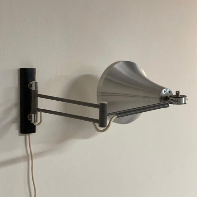 Metal Adjustable Wall Lamp Nx 230e/00 in Chrome by Philips, 1960s For Sale - Image 7 of 15