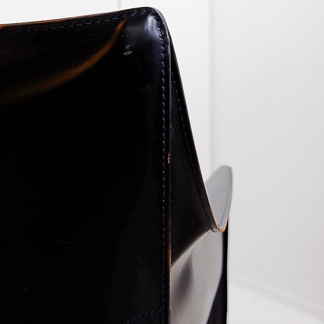 Vintage Cab 413 Chairs by Mario Bellini for Cassina, 1970s, Set of 4 For Sale - Image 13 of 16